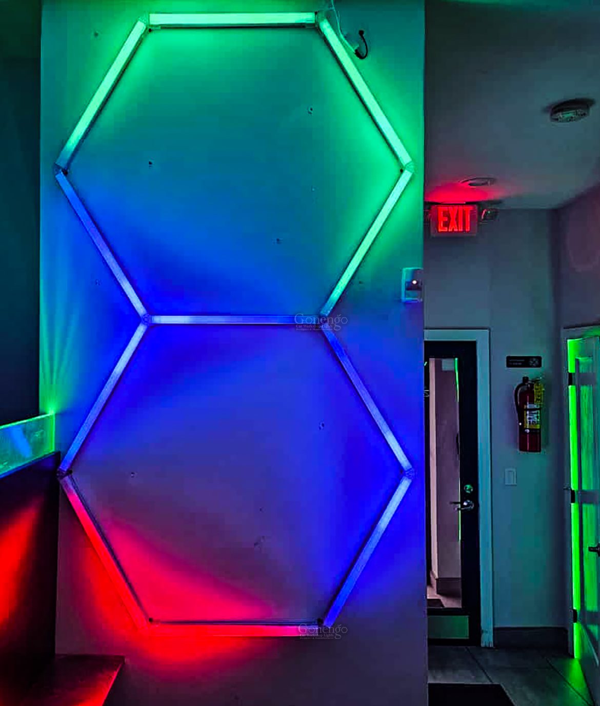 honeycomb led light rgb