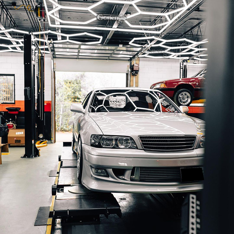 How Can LED Garage Lighting Help Maintain a Professional Appearance in the Workspace? 8 hexagonal lighting