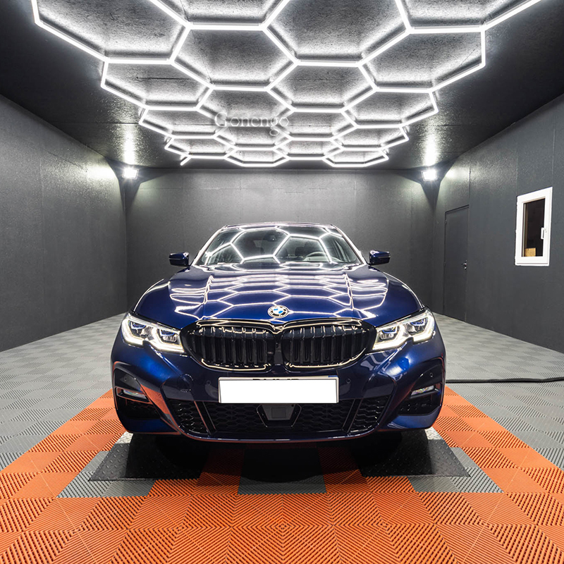 What Role Do Color Temperature and Brightness Play in Car Waxing Lighting for Auto Beauty Shops? 8 hexagonal lighting for gargae