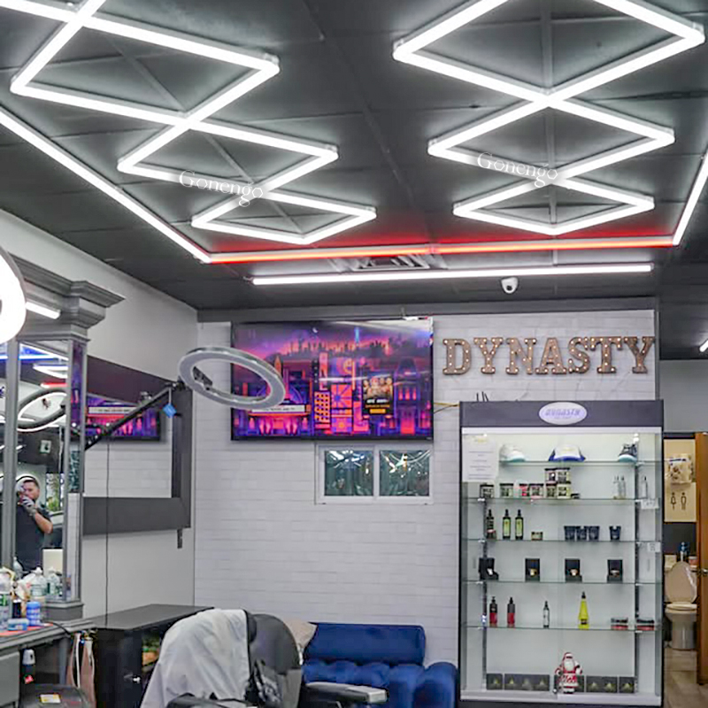 diamond LED lights for barber shop
