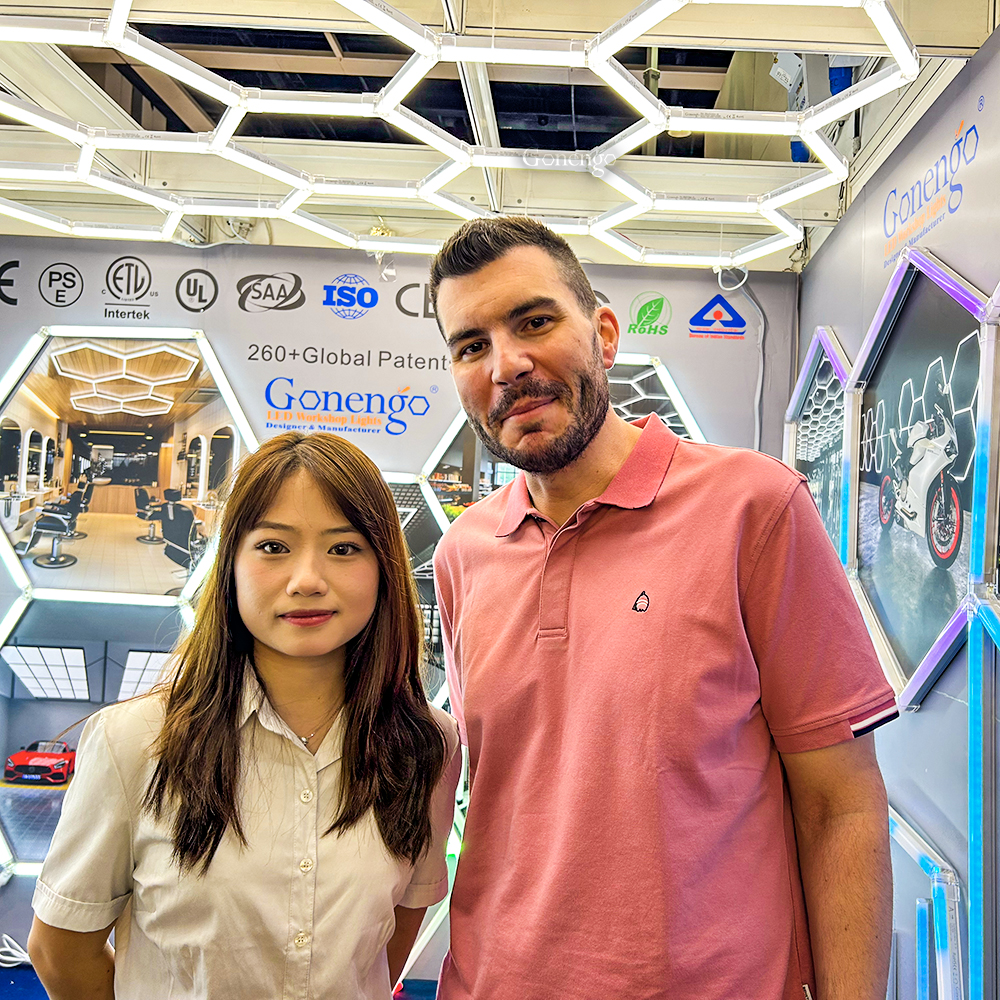 Magic Hexagonal LED Lights Off at 2025 Hong Kong Lighting Fair, But the Vibe Stays On! 8 hexagonal LED lights