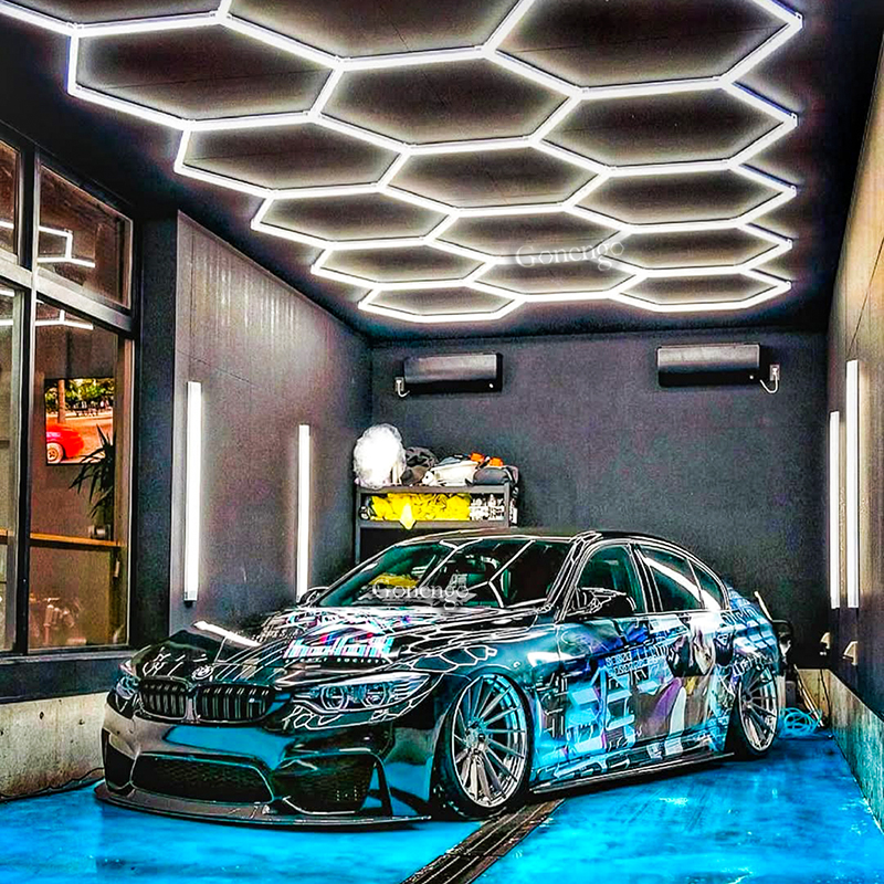 How do lights change a garage workshop? 7 LED workshop lights