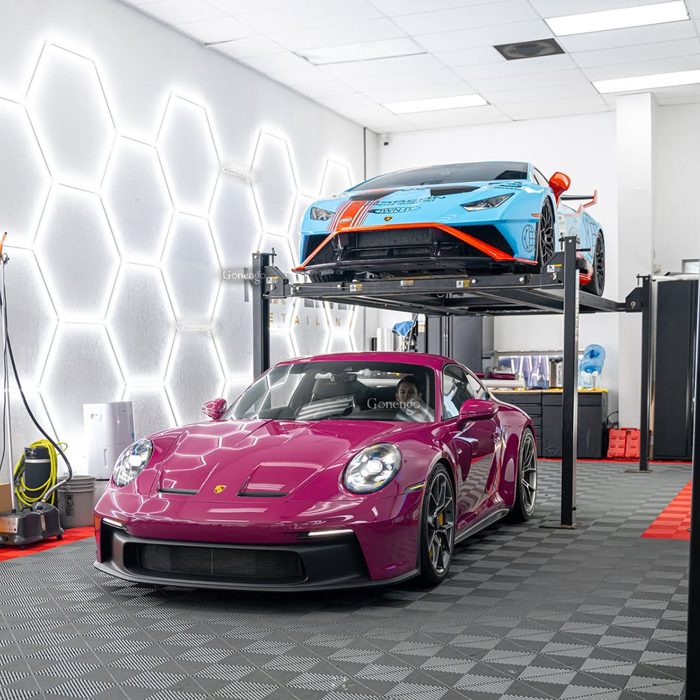 How do lights change a garage workshop? 8 LED workshop lights