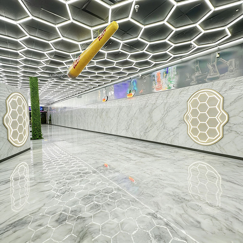 hexagon-LED-lighting-for-smoke-shop