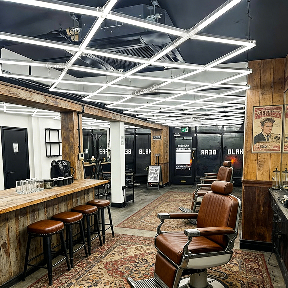 diamond LED lights for barber shop