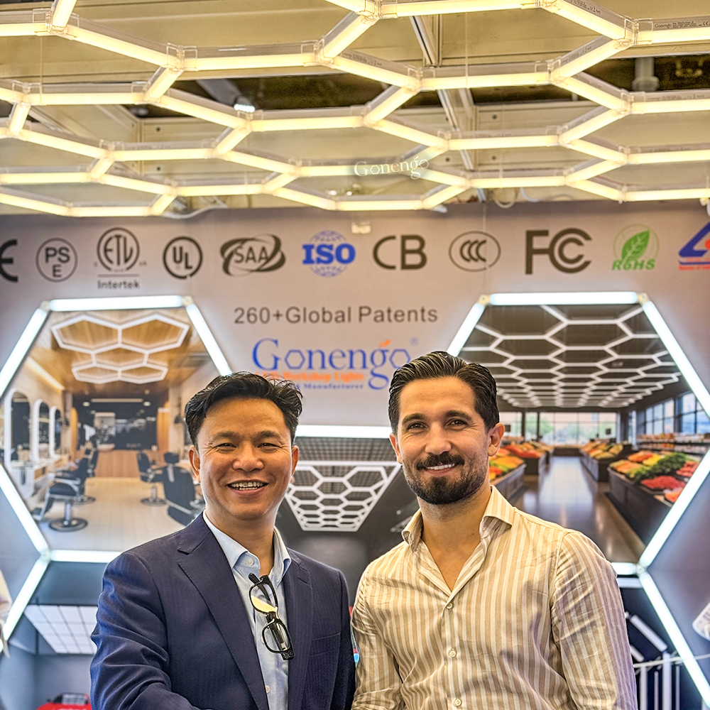 geometric LED lights