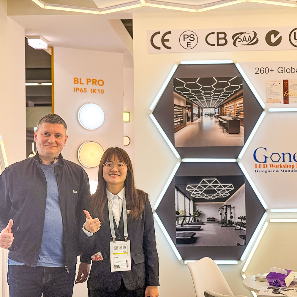 hexagon-LED-lights-for-garage