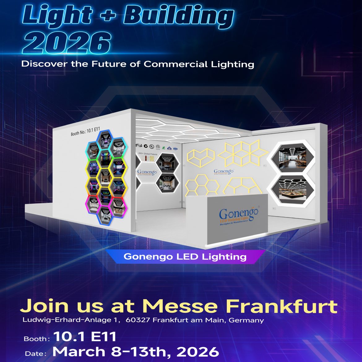 geometric LED lights