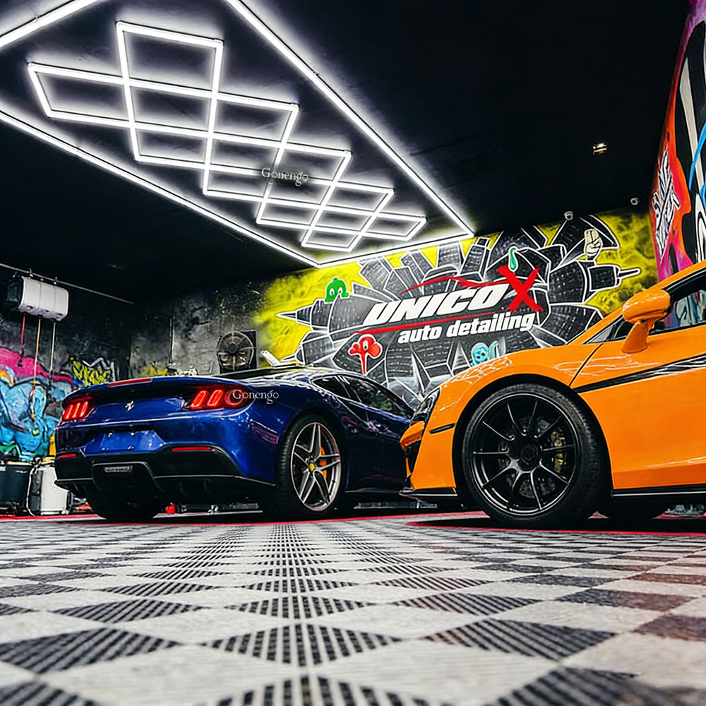 How to create a cool garage vibe at home? 9 diamond-LED-lights-for-garage