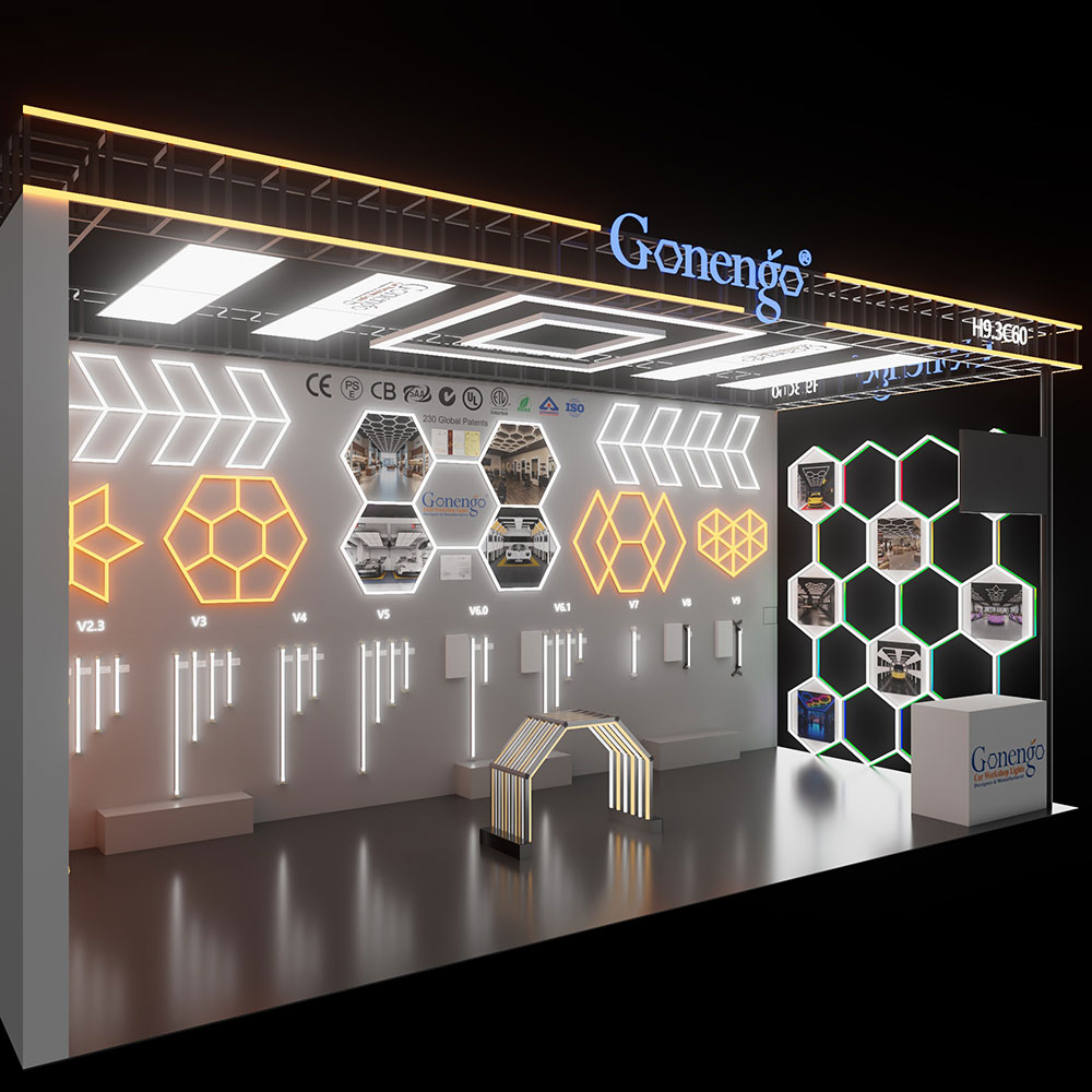 Gonengo Geometric LED Lights Coming Soon to GILE 2026! 7 geometric-LED-lights-for-garage-ceiling