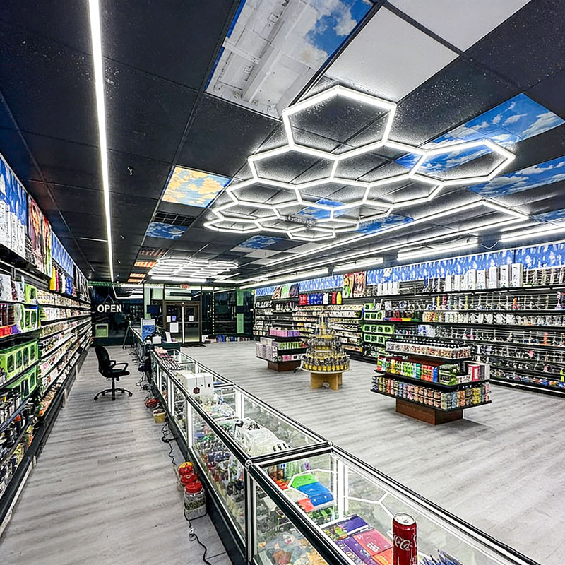hexgrid-lighting-for-tobacco-store