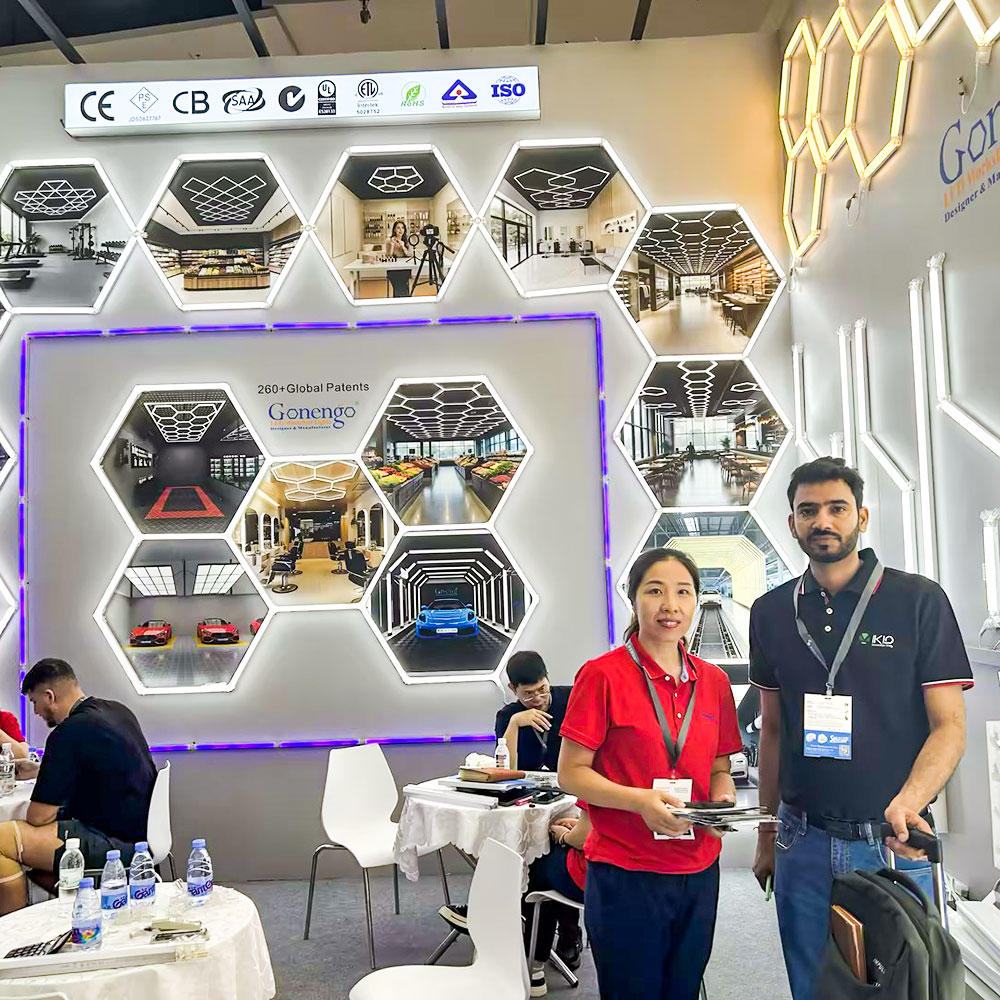 Gonengo Geometric LED Lights Masterpieces at GILE 2026! 9 geometric-LED-lights-for-workshop-lighting-idea