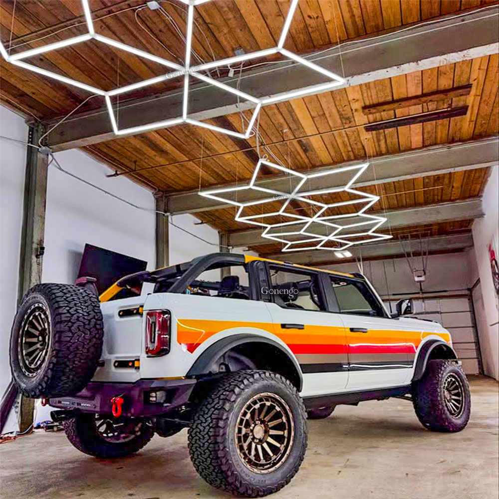 What are the No. 1 best garage ceiling lights? 9 geometric-LED-lights-for-garage-workshop