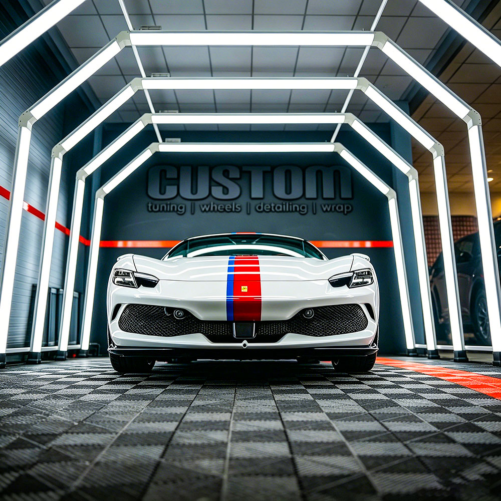 How to reduce shadows in a car workshop? 9 LED-workshop-lights-for-workshop