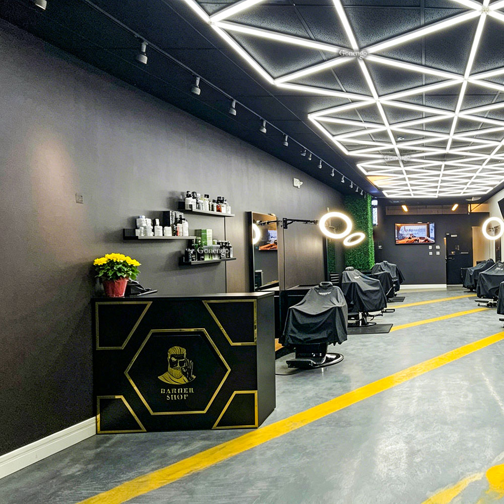 geometric-LED-lights-for-barber-shop