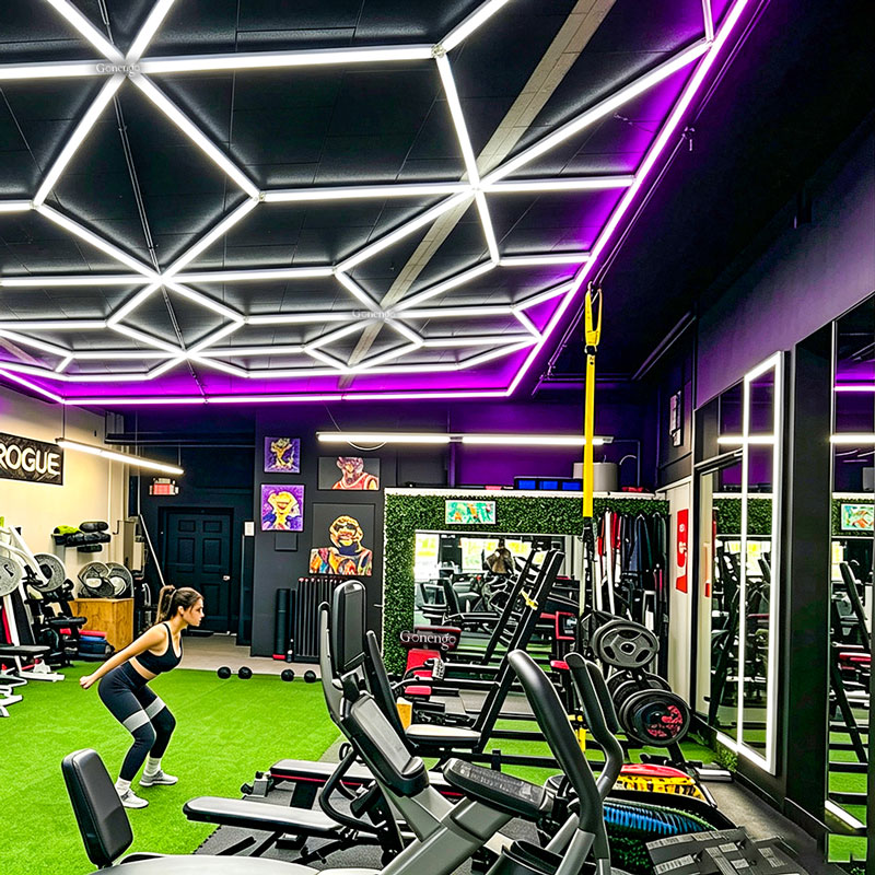 How Geometric LED Lights Support Durable Gym Use? 8 geometric-LED-lights-for-gym