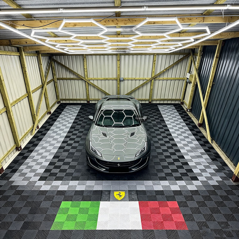 How to choose durable garage lighting? 9 hexagon-lights-for-garage-ceiling