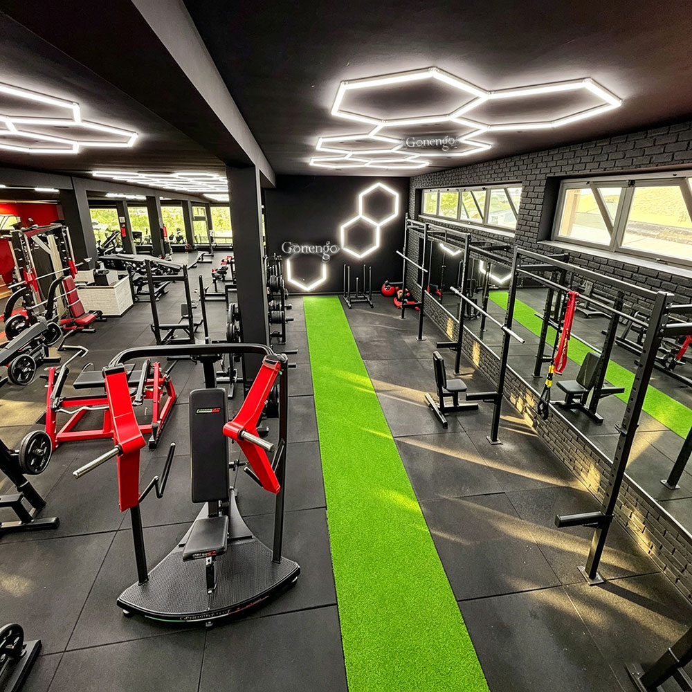 How do you choose durable gym lighting? 7 hexgrid-lighting-for-gym-ceiling
