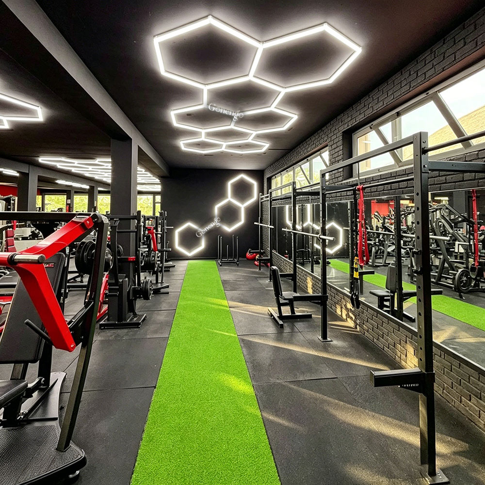 How do you choose durable gym lighting? 9 hexagon-lights-for-gym