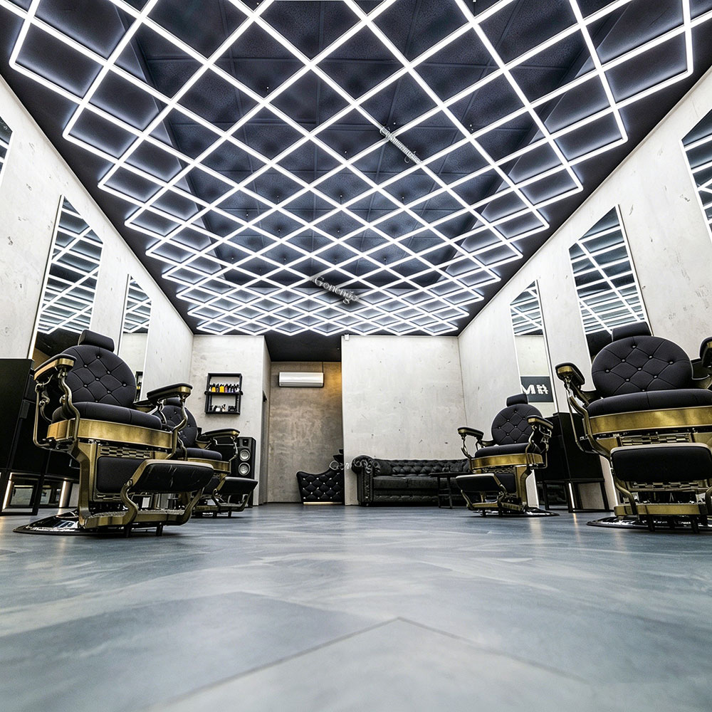 What are the most durable ceiling lights for my barbershop? 9 geometric-LED-lights-for-barbershop