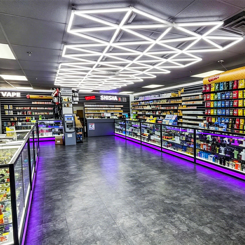 How do I choose the best lights for my smoke shop? 9 geometric-LED-lights-for-vape