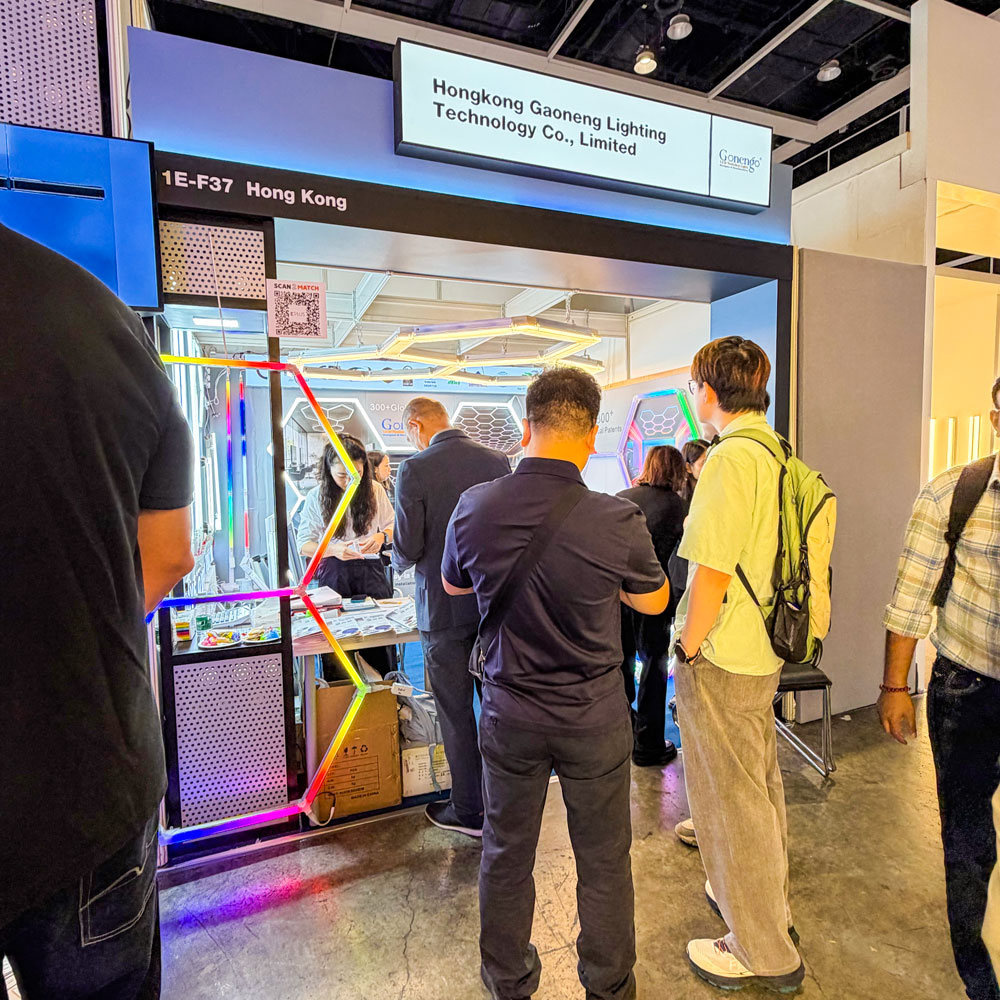 Day 3 Brings Fresh Energy to HK Lighting Fair 2026! 8 hexagon-garage-lights-for-shop-detailing