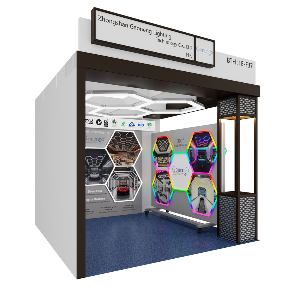 Don't Miss HK Lighting Fair 2026 This Week! 9 hexagon-lights-for-garage-work