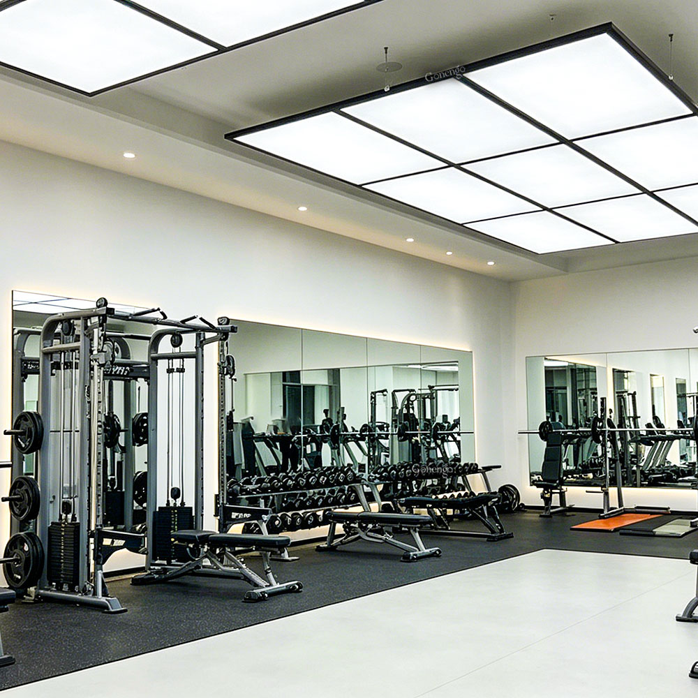 How do I choose durable lights for my training gym? 8 panel-lights-for-fitness